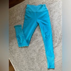 SOLD: Alo High-Waist Alosoft Lounge Leggings | size small, turquoise